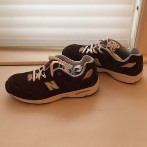 New Balance running suede sneakers